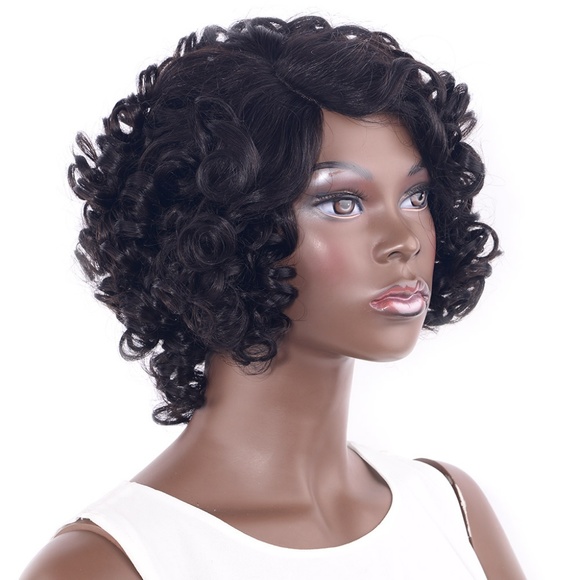 Deep Curly Human hair Lace Front Bob Wig 10 inch main image 5